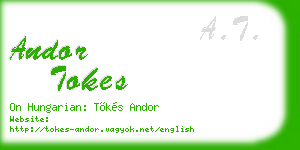 andor tokes business card