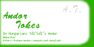 andor tokes business card